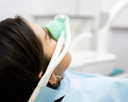 Sedation dentistry relaxed patient
